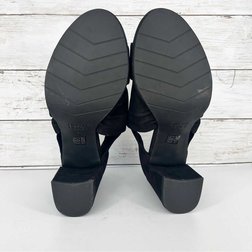 EILEEN FISHER Marla Strappy Sandal in Black Leather Size 9 NWOT - Picture 12 of 14